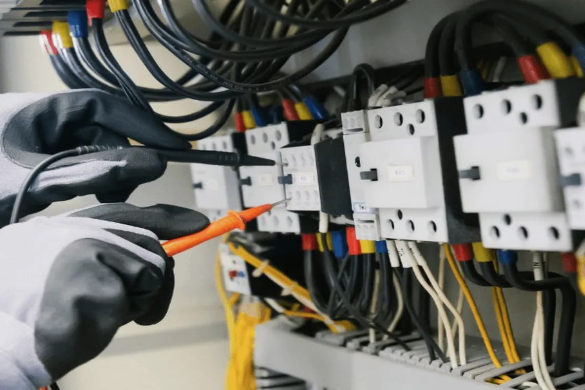 electrical works in a professional marine or industrial environment